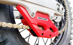 T.M. DESIGNWORKS Factory Edition Chain Guide With Replacement Wear Pad - Red - Gas Gas/Husqvarna/KTM RCG-KT5-RD