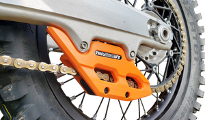 T.M. DESIGNWORKS Factory Edition Chain Guide With Replacement Wear Pad - Orange - Gas Gas/Husqvarna/KTM RCG-KT5-OR