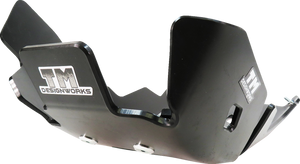 T.M. DESIGNWORKS Skid Plate - Black - Gas Gas | Husqvarna | KTM KTMC-258-BK