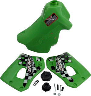 IMS PRODUCTS INC. Large-Capacity Gas Tank - Green - Kawasaki - 3.4 Gallon 113128-G1