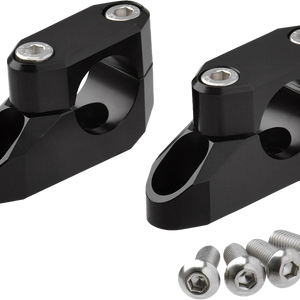 Offset Handlebar Riser Kit 20mm 26mm 22.2/28.6mm Black