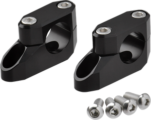Offset Handlebar Riser Kit 20mm 26mm 22.2/28.6mm Black