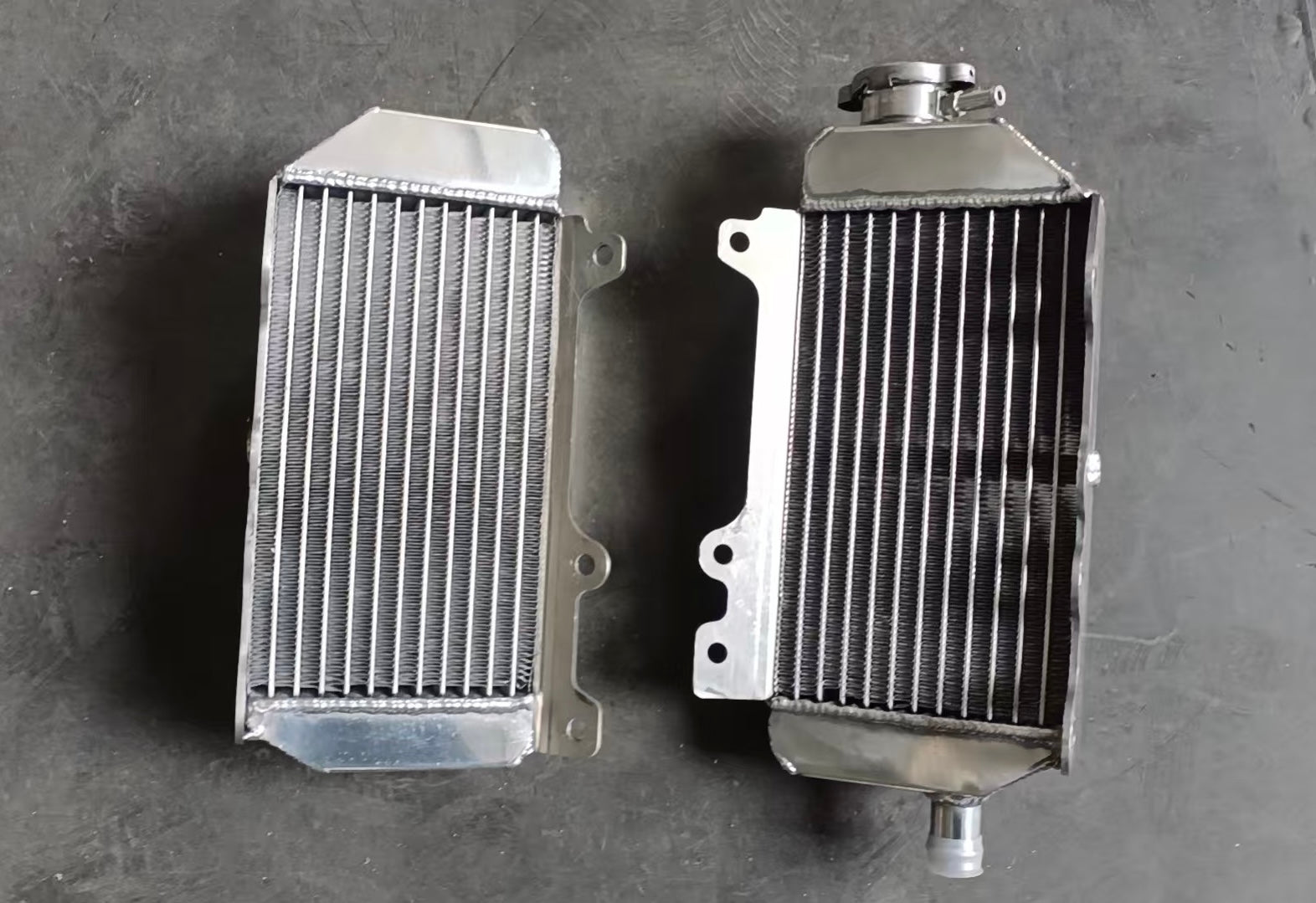 Emsik Radiator 2010-2015 KX450, 2011-2016 KX250 Conversion Radiators – 🏁Two-Strokes Only🏁