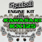 KX125 Engine Rebuild Bolt Kit for Kawasaki KX 125 Specbolt Nickel Wurks Ti Look
