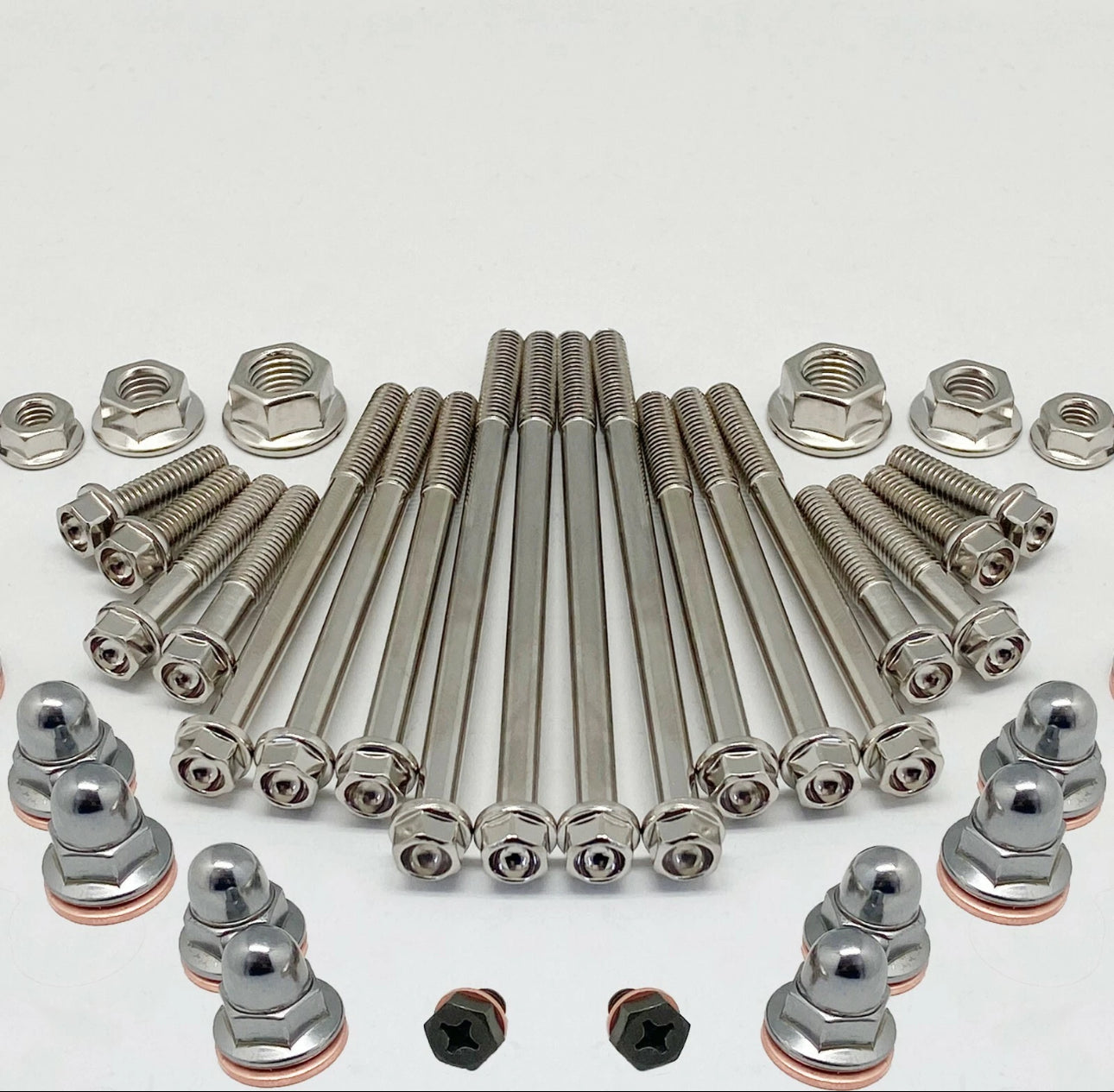 KX250 Engine Rebuild Bolt Kit for Kawasaki KX 250 Specbolt Nickel Wurks Ti Look