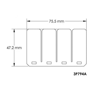 Moto Tassinari V-Force 3 Replacement  Reed Petal Set 3P794A
