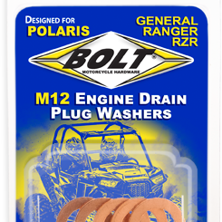 Engine Drain Plug Washer M12x20 Copper  5pk