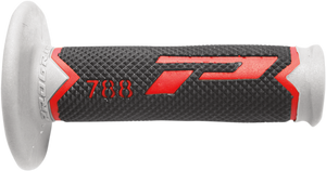 PRO GRIP Cross Triple Density 788 Grips - Red/Gray/Black PA078800ROGN