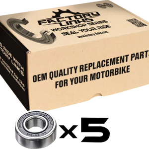 FACTORY LINKS Wheel Bearings - Double Seal - 6904 2RS - 20x37x9 - 5 Pack WBE-E-009