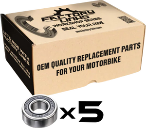 FACTORY LINKS Wheel Bearings - Double Seal - 6904 2RS - 20x37x9 - 5 Pack WBE-E-009