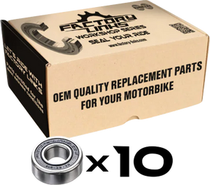 FACTORY LINKS Wheel Bearings - Double Seal - 6004 2RS - 20x42x12 - 10 Pack WBE-J-010