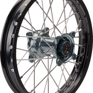 MOOSE OFFROAD Wheel Assembly - SX-1 - Complete - Rear - Black Wheel/Gray Hub - 14x1.6 MR8X-16014-BKGY