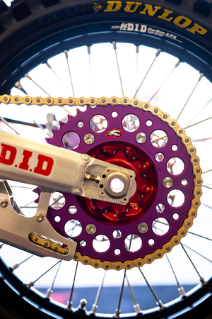 RENTHAL Rear Sprocket - Aluminum - 51 Tooth - Purple - Kawasaki/Suzuki 112U-520-51GEPE