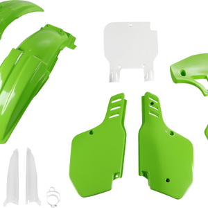 UFO Body Kit - OEM Green/White - Kawasaki - KX '93-'95 KAKIT187F@999