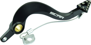 SCAR RACING Rear Brake Pedal - Black - Yamaha YZ/WR RBP103BK