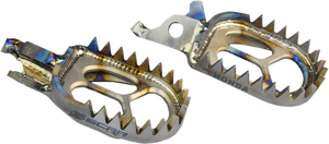 SCAR RACING Anti-Mud Foot Pegs - Titanium - Honda CR/F S2516AM