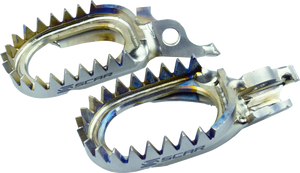 SCAR RACING Anti-Mud Foot Pegs - Titanium - Kawasaki KX S3516AM