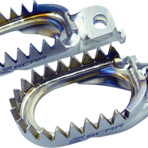 SCAR RACING Anti-Mud Foot Pegs - Titanium - Beta/Gas Gas/Husaberg/Husqvarna/KTM/Sherco S5516AM