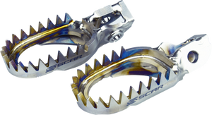 SCAR RACING Anti-Mud Foot Pegs - Titanium - KTM/Husqvarna/Gas Gas S5517AM