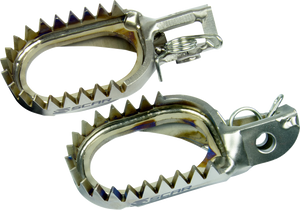 SCAR RACING Anti-Mud Foot Pegs - Titanium - Beta RR/RX S7516AM
