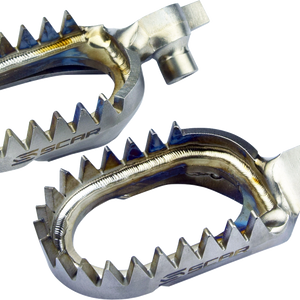 SCAR RACING Anti-Mud Foot Pegs - Titanium - Yamaha WR/YZ S1517AM