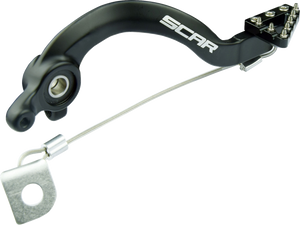 SCAR RACING Rear Brake Pedal - Black - Gas Gas/Husqvarna/KTM 65 RBP501BK