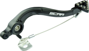 SCAR RACING Rear Brake Pedal - Black - Gas Gas/Husqvarna/KTM RBP504BK