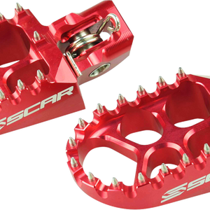 SCAR RACING Evo Foot Pegs - Red - Husqvarna/KTM/Gas Gas S5511RD