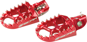 SCAR RACING Evo Foot Pegs - Red - Husqvarna/KTM/Gas Gas S5511RD