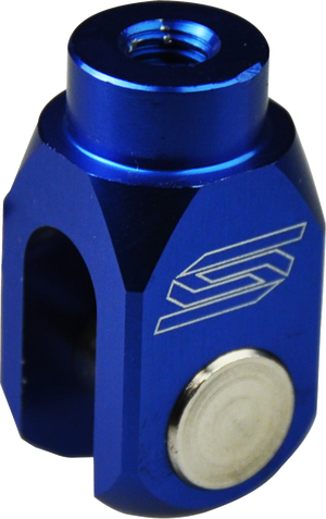 SCAR RACING Rear Brake Clevis - Blue - Suzuki/Yamaha BC101B