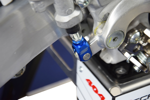 SCAR RACING Rear Brake Clevis - Blue - Suzuki/Yamaha BC101B