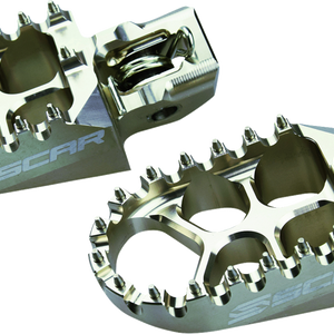 SCAR RACING Evo Foot Pegs - Silver - Husqvarna/KTM/Gas Gas S5511T
