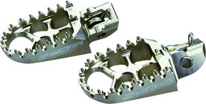 SCAR RACING Evo Foot Pegs - Silver - Husqvarna/KTM/Gas Gas S5511T