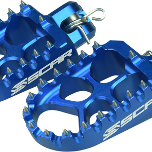 SCAR RACING Evo Foot Pegs - Blue - Husqvarna/KTM S5585BL