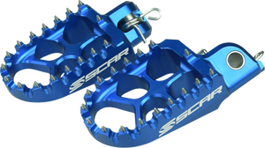 SCAR RACING Evo Foot Pegs - Blue - Husqvarna/KTM S5585BL