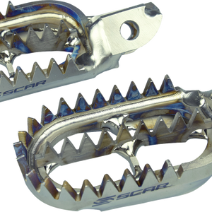 SCAR RACING Anti-Mud Foot Pegs - Titanium - KTM/Husqvarna/Gas Gas S5518