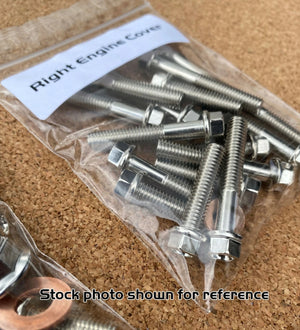 CR125 Full Engine Bolt Kit for Honda CR 125 Specbolt Nickel Wurks Motor Hardware