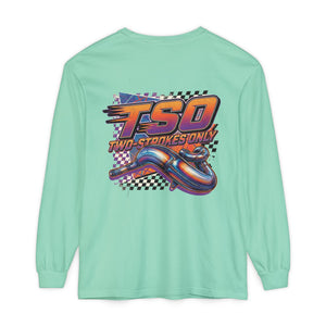 Two-Strokes Only (TSO) Long Sleeve T-Shirt — Retro Racing Graphic