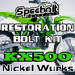 Specbolt Restoration Bolt Kit For Kawasaki KX500 Fasteners Nickel Wurks KX 500