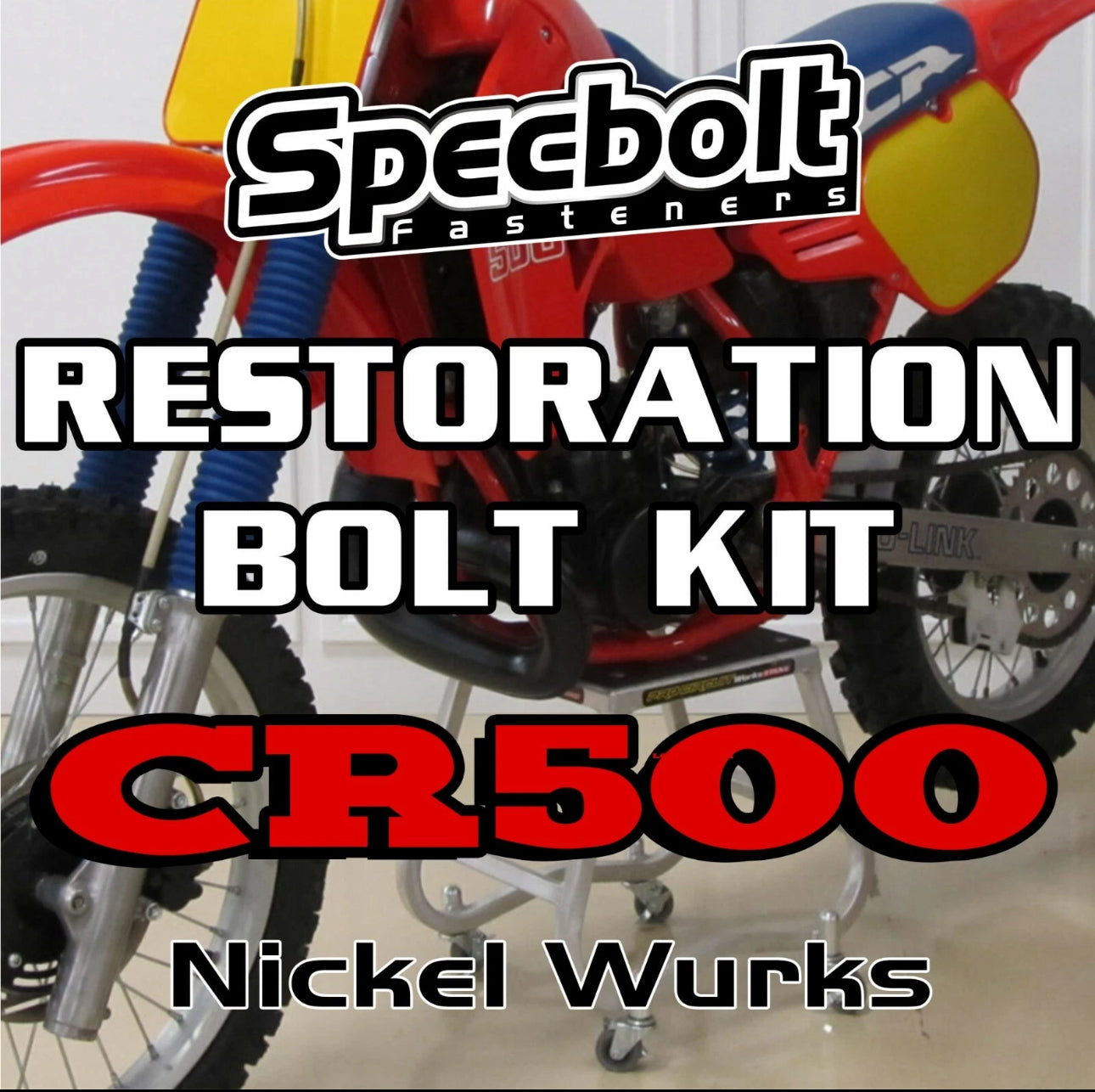 Specbolt Restoration Bolt Kit For Honda CR500 Fasteners Nickel Wurks CR 500