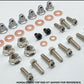 CR500 Engine Bolt Kit for Honda CR 500 Specbolt Nickel Wurks (Titanium Look) Ti