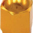 Air Valve Caps Gold 2/Pk