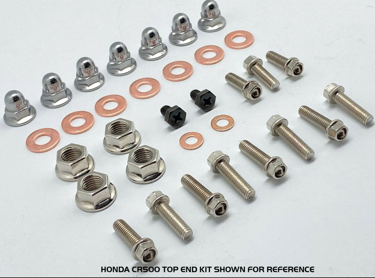 CR250 Engine Bolt Kit for Honda CR 250 Specbolt Nickel Wurks (Titanium Look) Ti
