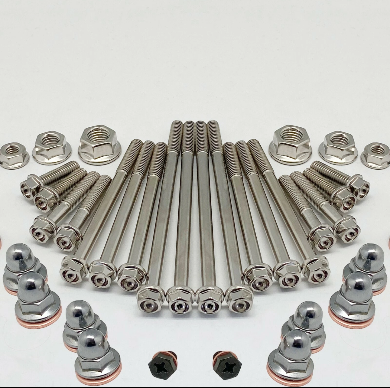 KX500 Engine Rebuild Bolt Kit for Kawasaki KX 500 Specbolt Nickel Wurks Ti Look