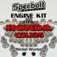 CR125 Full Engine Bolt Kit for Honda CR 125 Specbolt Nickel Wurks Motor Hardware