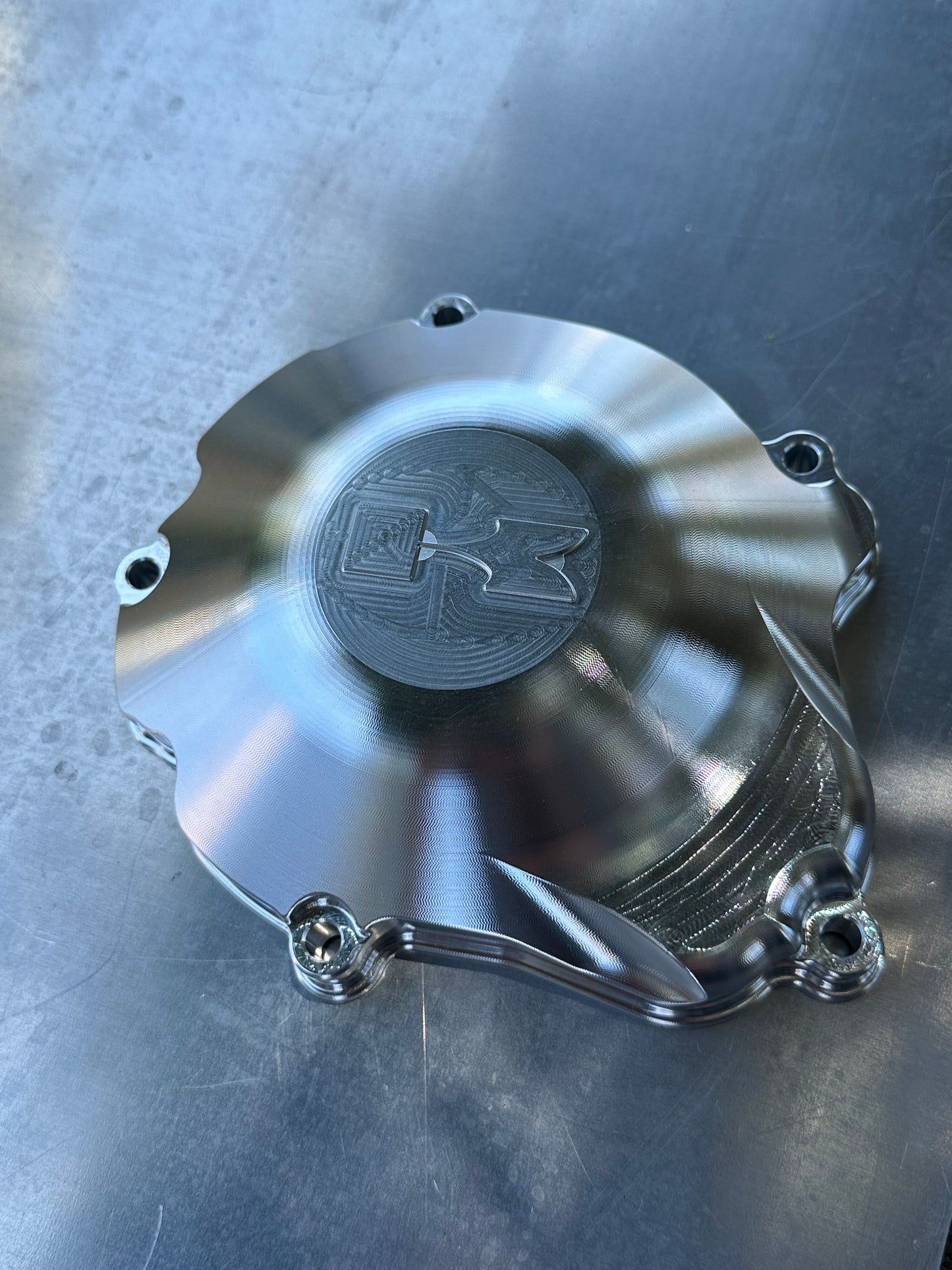 1990-2004 KX250 Billet Stator Cover- Kawasaki Logo