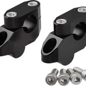 Offset Handlebar Riser Kit 20mm 26mm 22.2mm Black