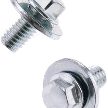 8mm Hex Head Flange Bolt 6x1.0x12mm W/16mm Washer 10/Pk