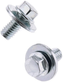 8mm Hex Head Flange Bolt 6x1.0x12mm W/16mm Washer 10/Pk
