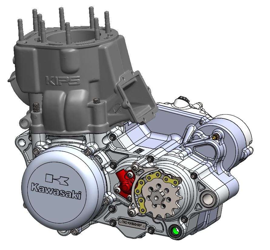 KX500 Billet Engine Cases-2024 KX450 Chassis